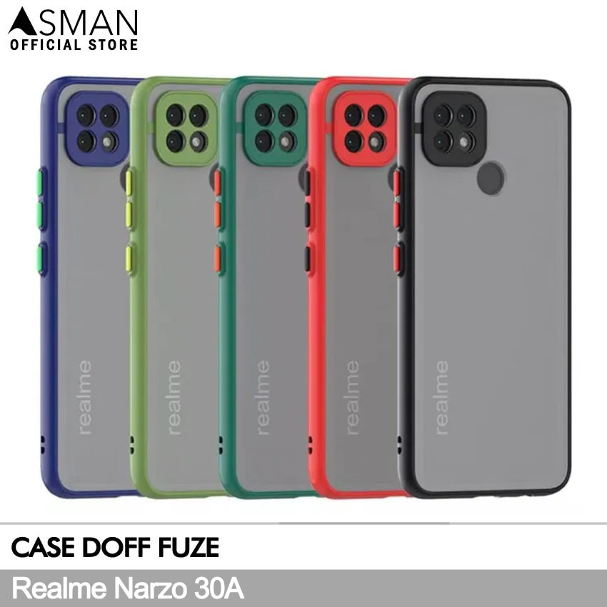 Asman Case Realme Narzo 30A Fuze Premium Shield Protector