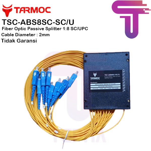 Fiber Optic Passive Spliter 1:8 SC/UPC|FO ABS PLC Box Splitter 1x8 SC