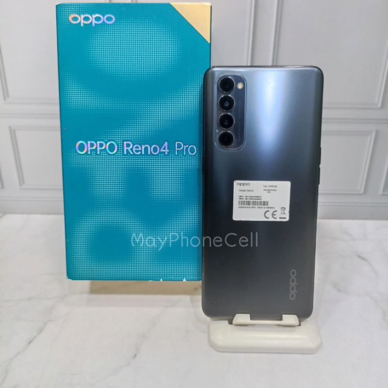 Oppo Reno 4Pro Ram 8GB Internal 256GB Handphone Second Fullset Batangan Original Bergaransi