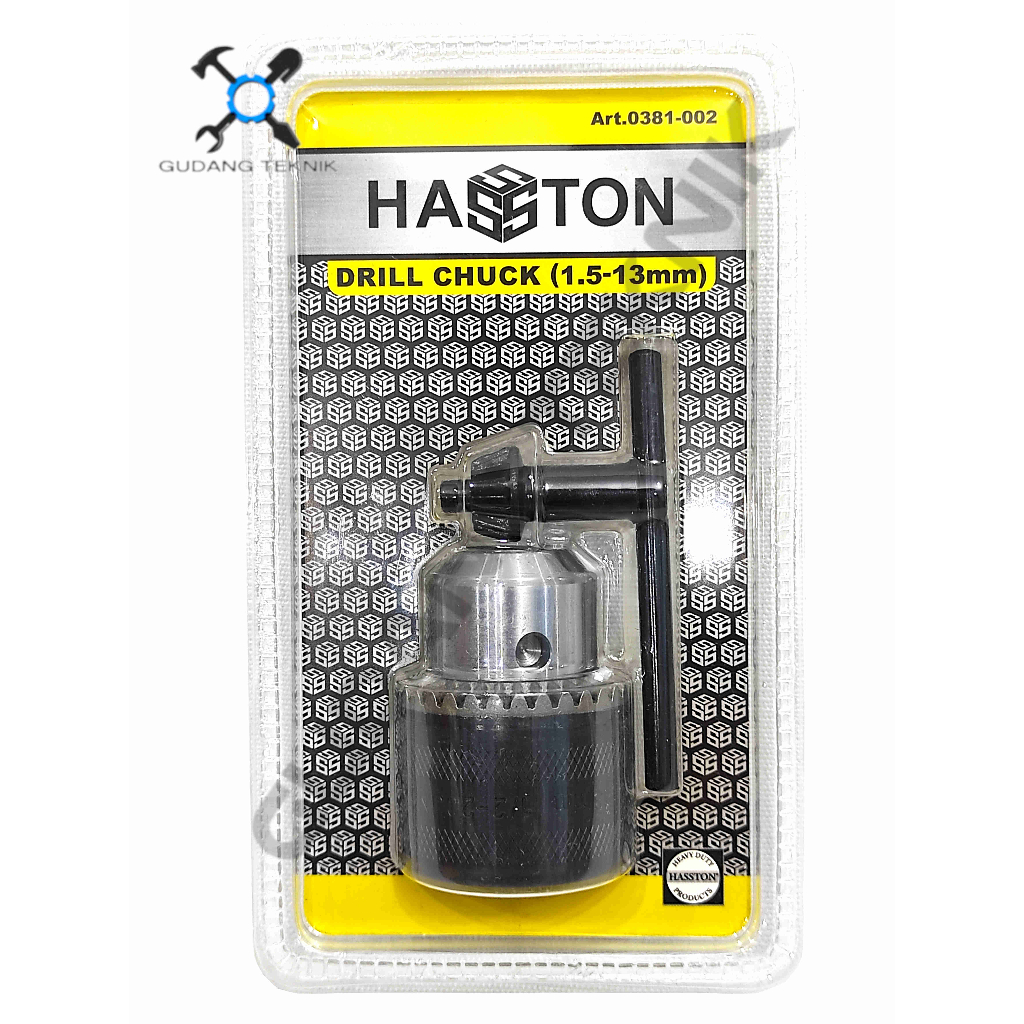 Kepala Bor Tangan Listrik 10mm 13mm HASSTON PROHEX 0381-001 / Chuck Drill Mesin Bor 10 13 mm 0381-002 HASSTON