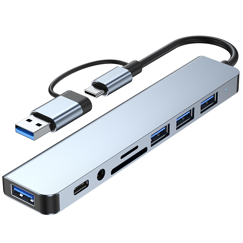 TYPE-C Adapter Konverter Usb/berkendara gratis/Pasang dan mainkan/ Tipe C Ke Usb 3.0 Hdmi Pd 8 In 1/6 In 1/5 In 1MM