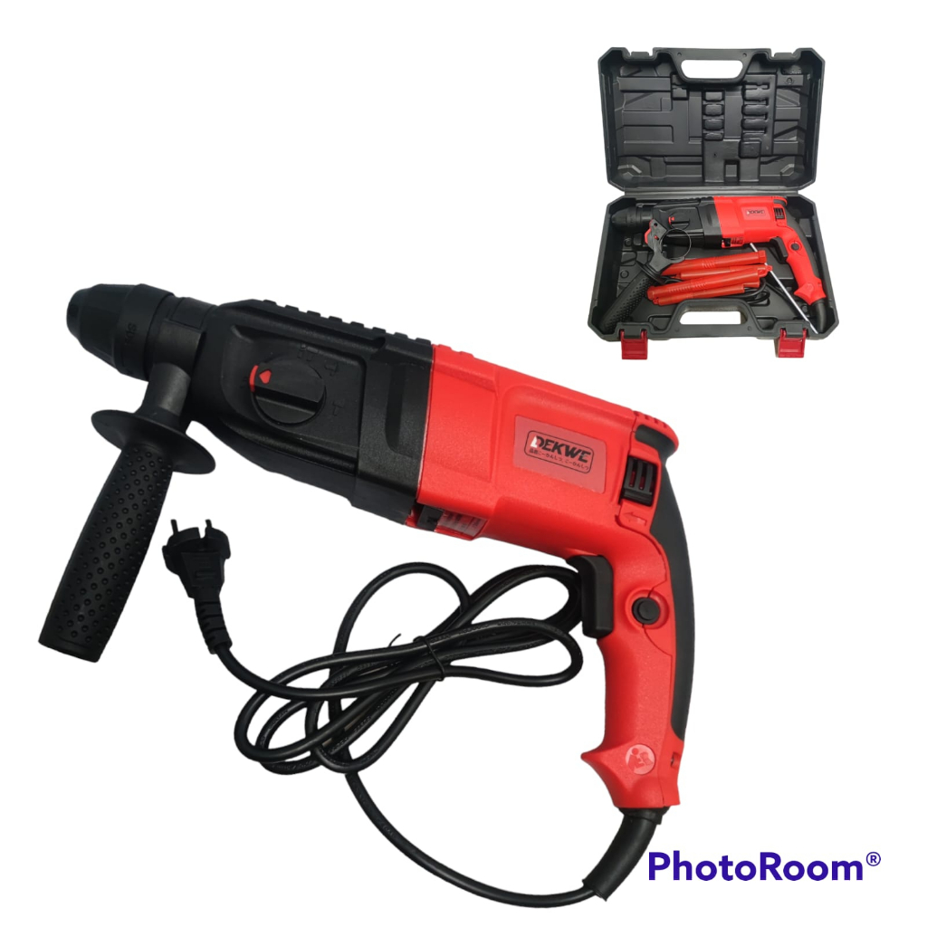 DEKWE DK26 Mesin Bor Bobok Beton / Rotary Hammer Drill 2-26 Set Mata Bor