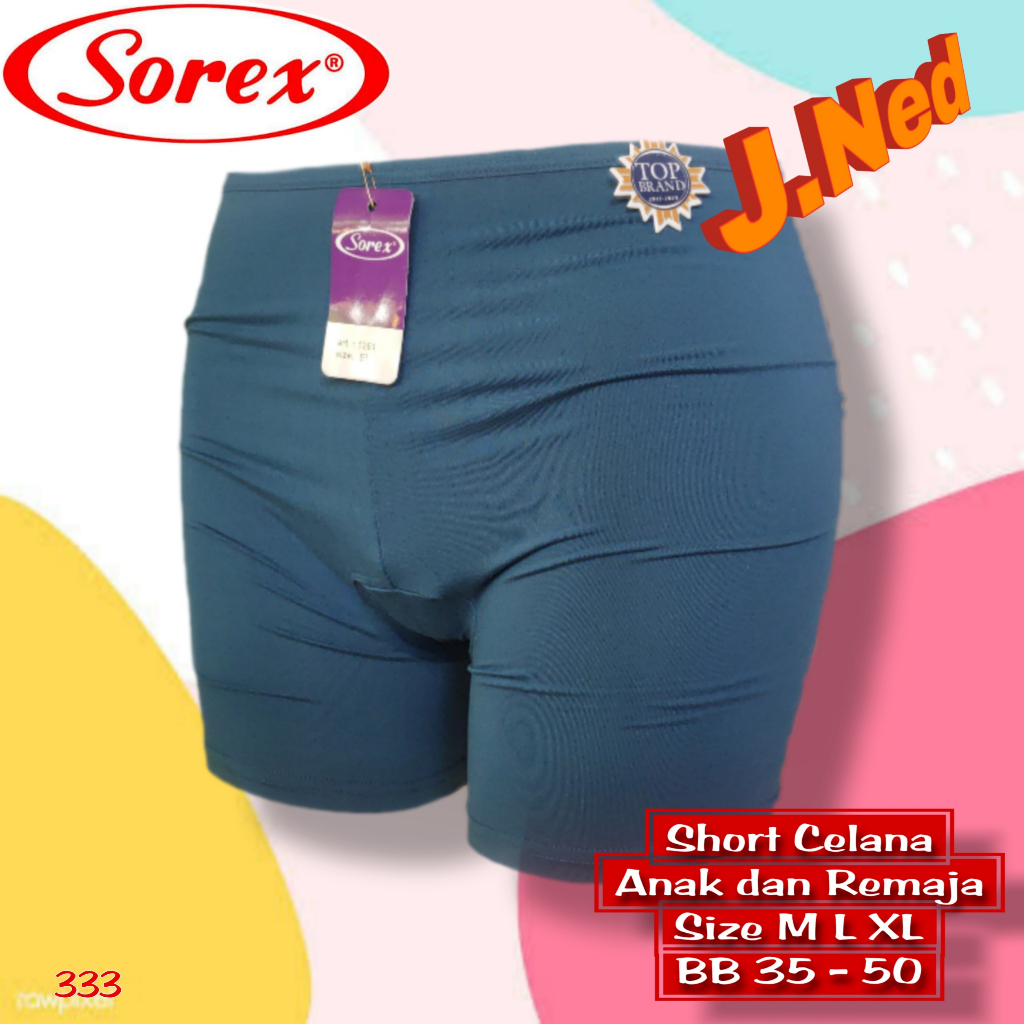 J333 Sorex Celana Short Wanita Remaja/Dewasa  Size M L Xl (Kecil Bb 35 - 55 Kg)