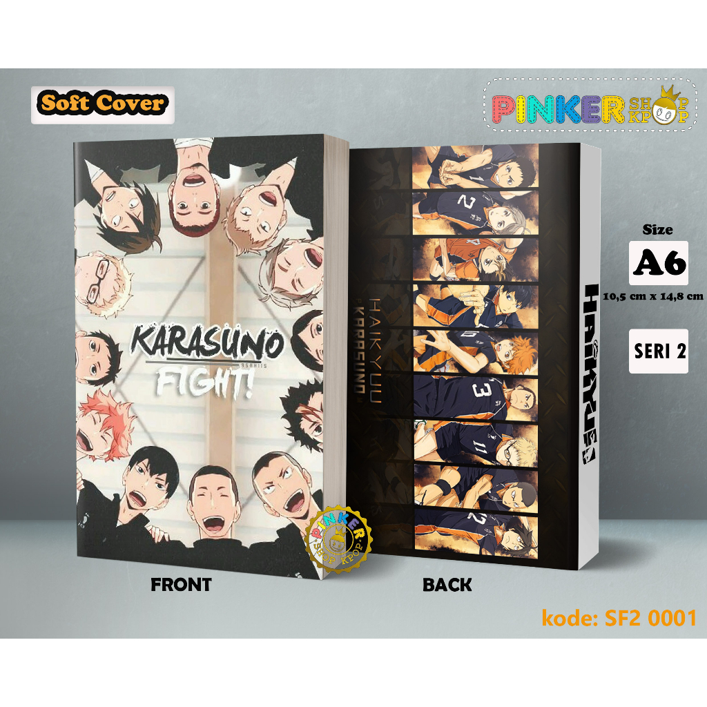 

(SFA02) Pocket Note Anime Haikyuu Softcover A6 Buku Tulis catatan Notes Agenda Planner Jurnal