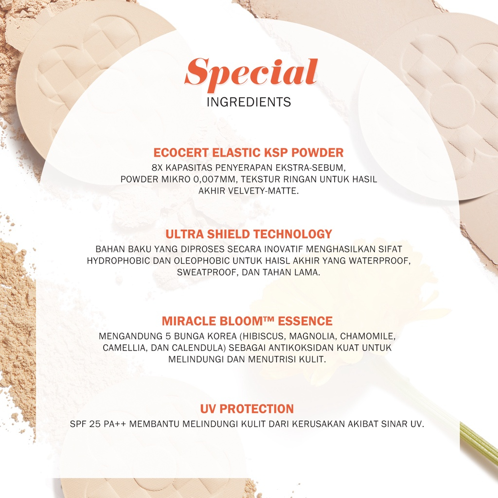 QEILA - BEDAK PADAT BY BNB | BARENBLISS FINE TO REFINE COMPACT POWDER | ORI