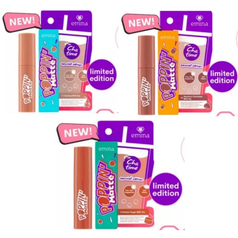 Emina Poppin Matte Chatime Edition