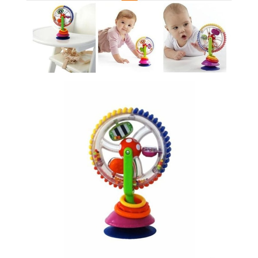 [BIG SALE] MAINAN BAYI RATTLE WHEEL BERPUTAR BUNYI KERINCINGAN