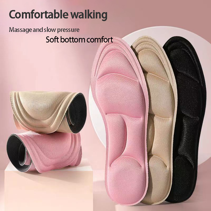 Insole Alas Sepatu 5D Masage Memory Foam Breathable Anti Slip Insol Pelindung Kaki Anti Lecet Berkualitas