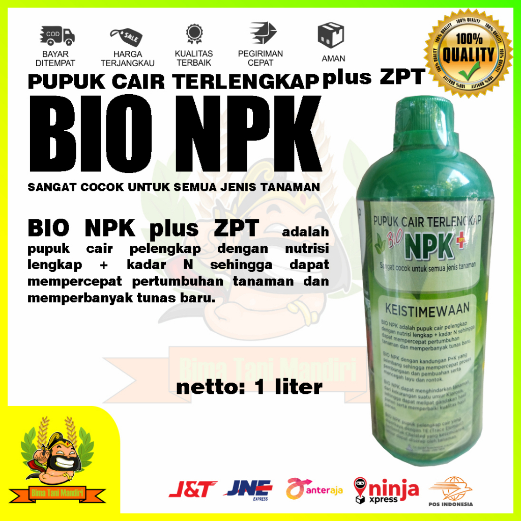Pupuk Cair BIO NPK plus ZPT 1 liter