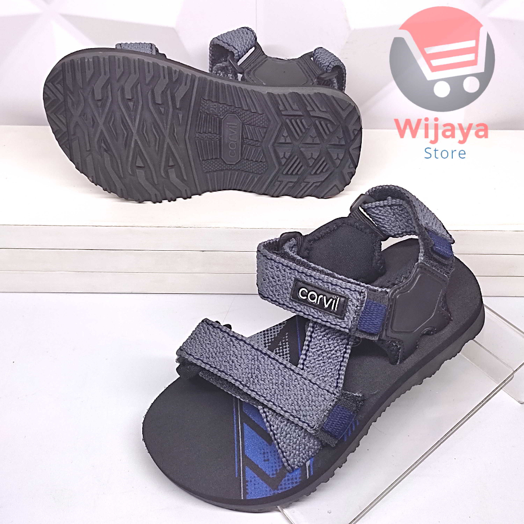 Carvil Forca Sandal Anak Cowok 28-37 - Sendal Gunung Tali Belakang Outdoor Anak Laki-Laki, Original Carvil, Kualitas Terbaik Belerick