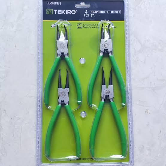 Tekiro tang snap ring set 4 pcs 7" snap ring set 7 inch