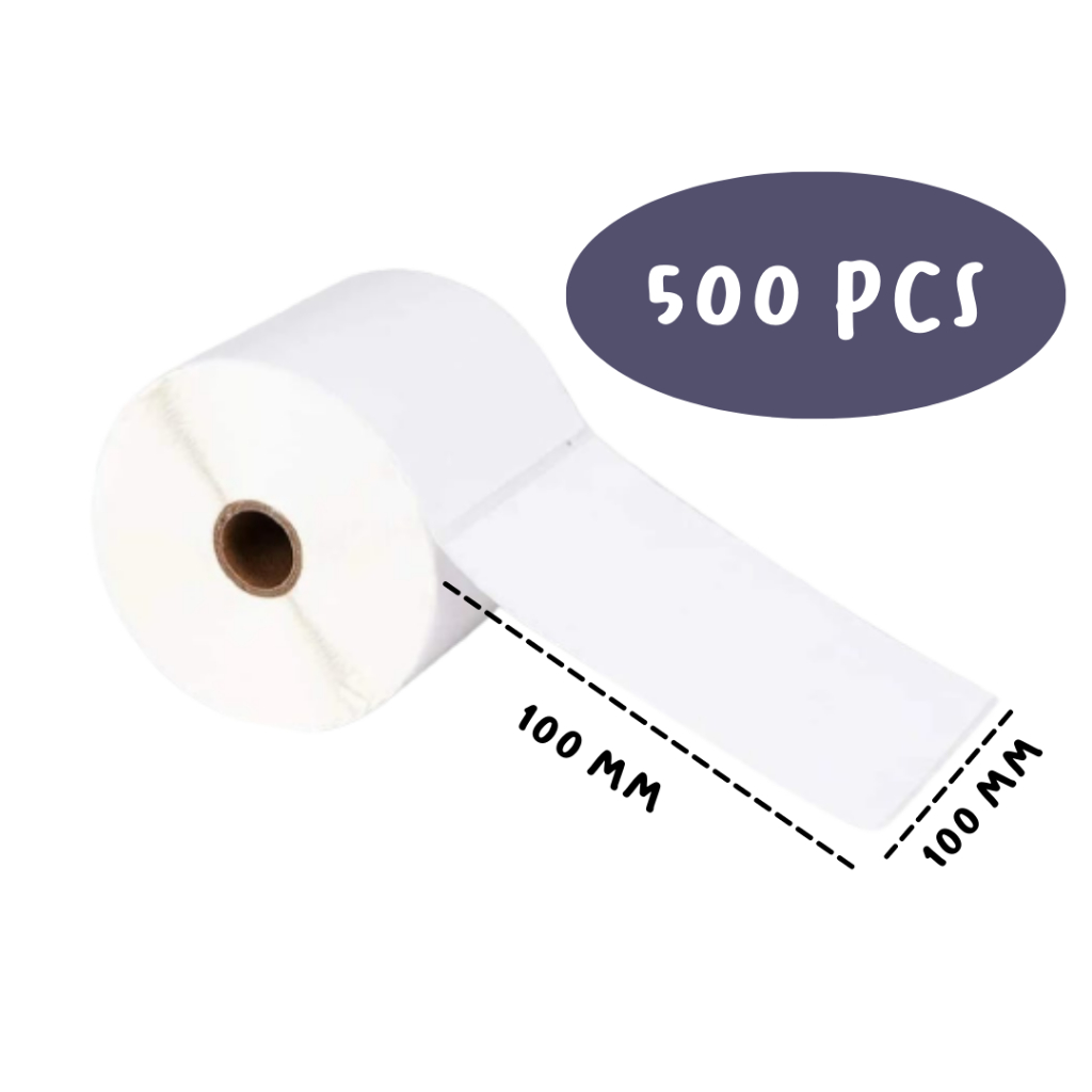 Label Barcode Direct Thermal 100x100 mm 100 x 100 isi 500 WATERPROOF