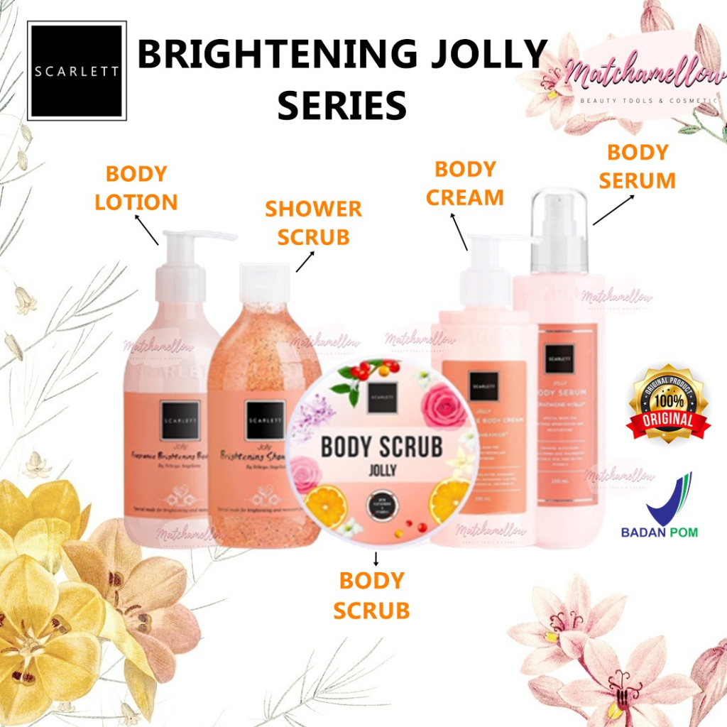 ❄️MATCHA❄️SCARLETT WHITENING JOLLY SERIES - JOLLY BODY CARE BPOM ORIGINAL