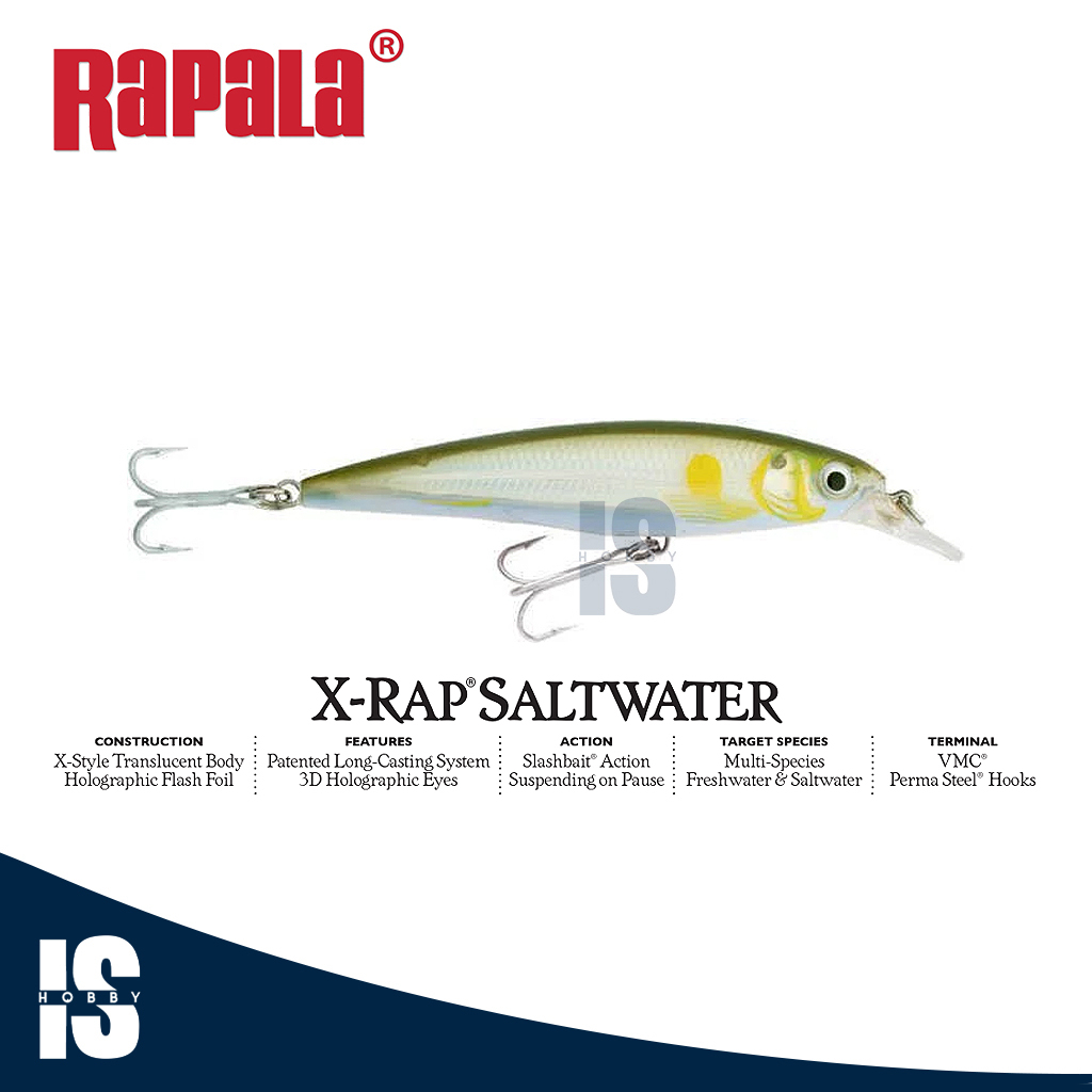 Lure Umpan Minnow Rapala X-Rap Saltwater Slashbait 12cm SXR12