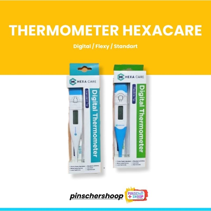 TERMOMETER DIGITAL THERMOMETER AXILA STANDARD / FLEXI TIP HEXACARE