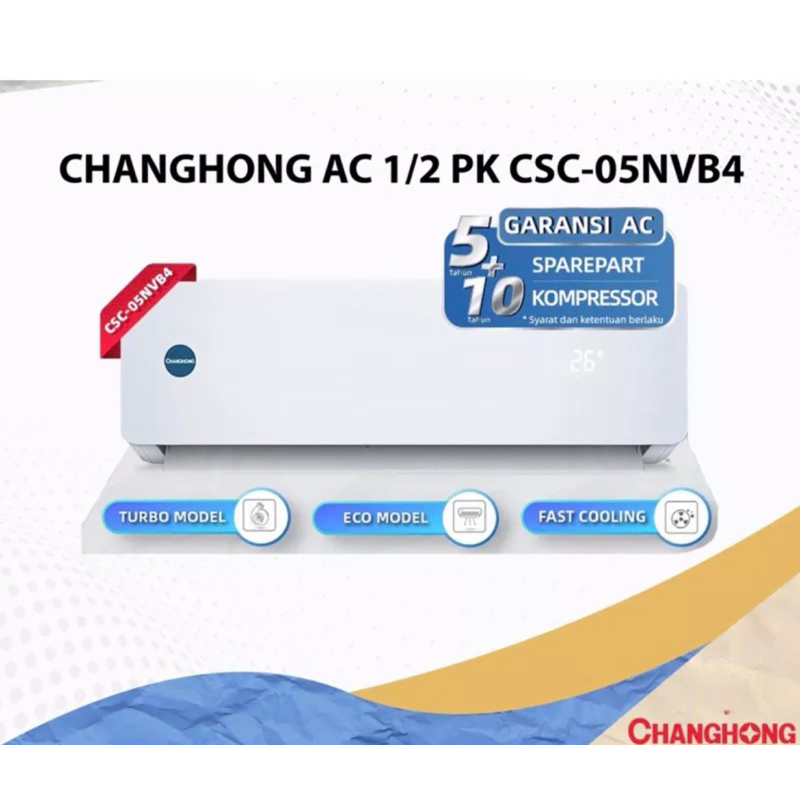 AC CHANGHONG 1/2PK +PASANG (BINJAI)