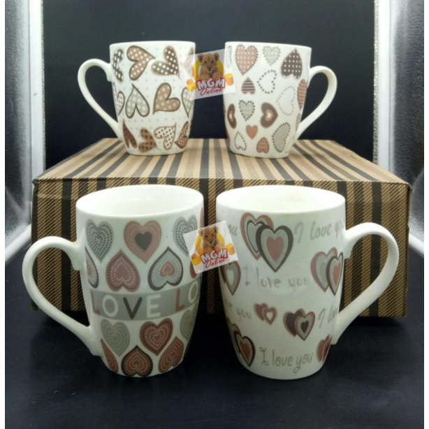 

Jual Mug Keramik Motif SET 4 - Mug Kopi - Mug Love - Mug Kembang - Mug Unik Berkualitas