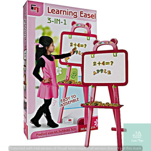 

Dijual Lumi Toys 3 IN 1 LEARNING EASEL PINK PAPAN TULIS MAGNETIC - Biru Murah