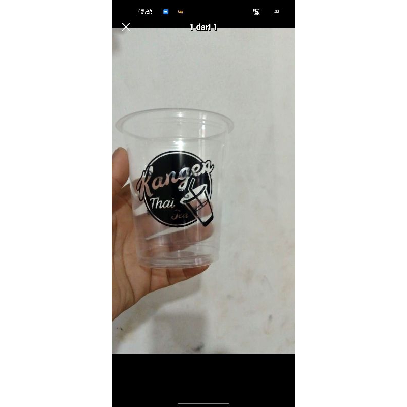 sablon cup plastik 16oz-22oz