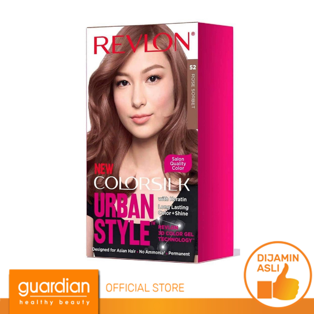 REVLON Hair Color Silk Urban Style Cat Rambut - 52 Rose Sorbet