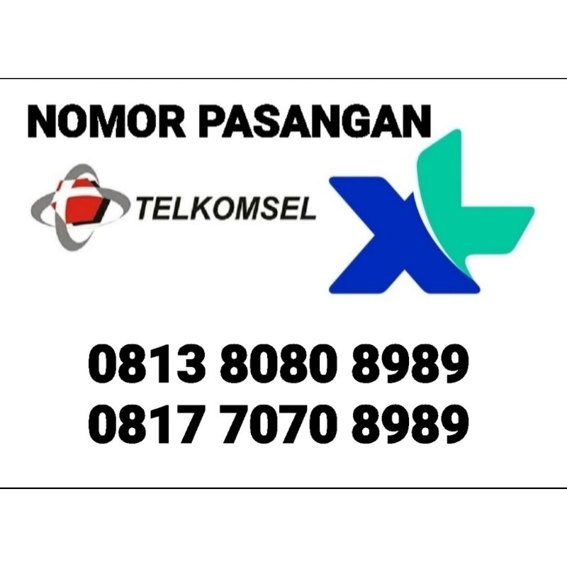 NOMOR COUPLE XL DAN SIMPATI 0817 7070 8989,0813 8080 8989