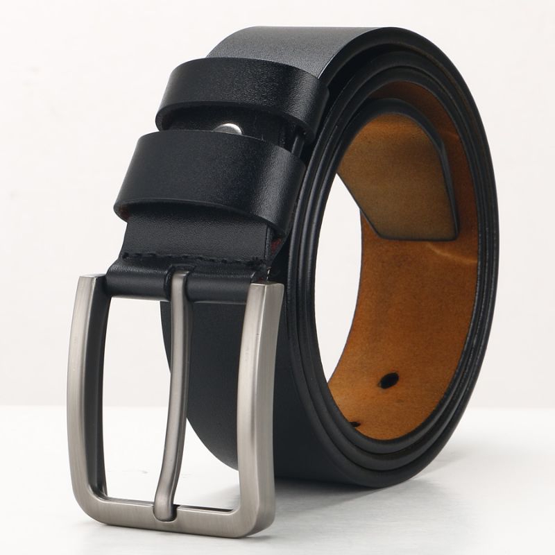 Ikat pinggang Pria Gesper kulit asli Cowather Kulit Sapi Asli - XF010