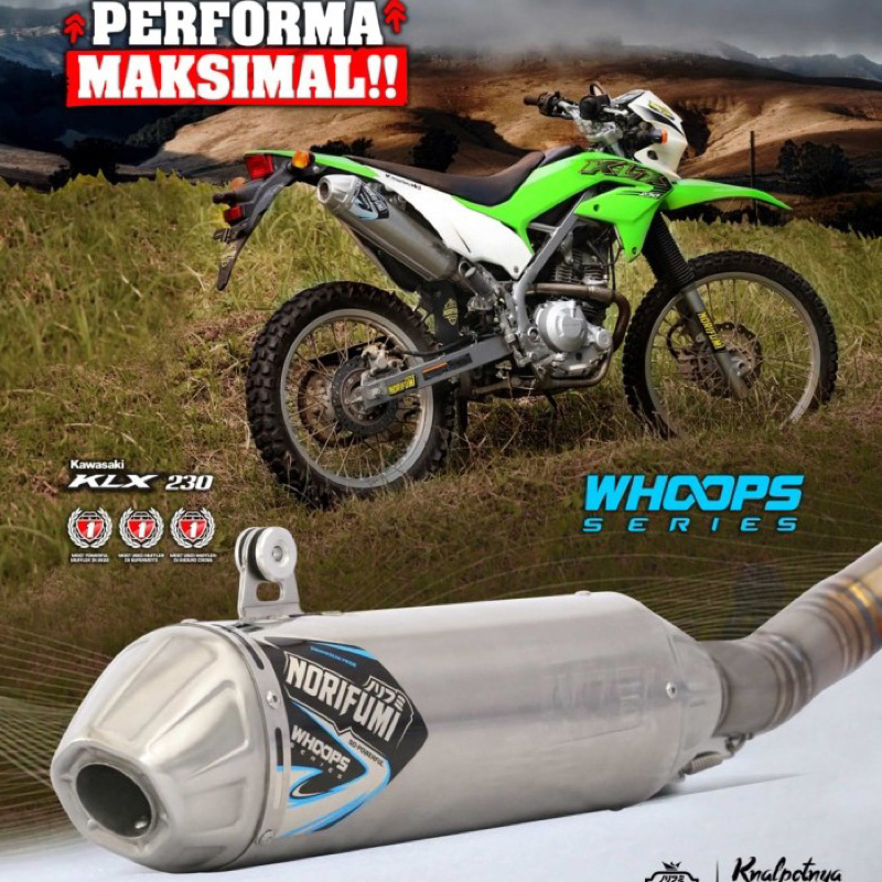 KNALPOT KLX 230 WHOOPS NORIFUMI