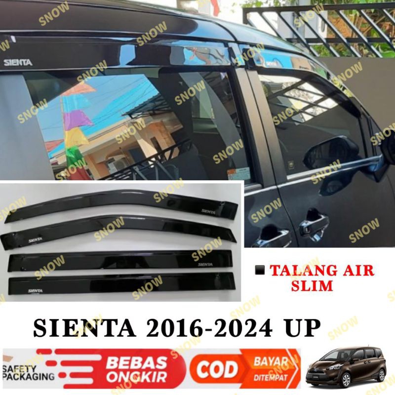 Talang Air Toyota Sienta 2016 2022 2023 2024 Side Visor Slim