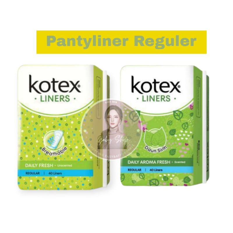 KOTEX LINERS PANTYLINER DAUN SIRIH/DAILY FRESH ISI 40