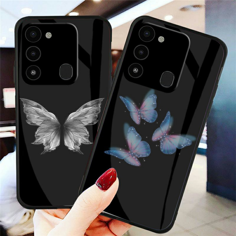 [K242] Softcase Mirror Tecno Spark Go 2022 - Case HP Tecno - Softcase Glass Tecno Spark Go 2023 - Ca