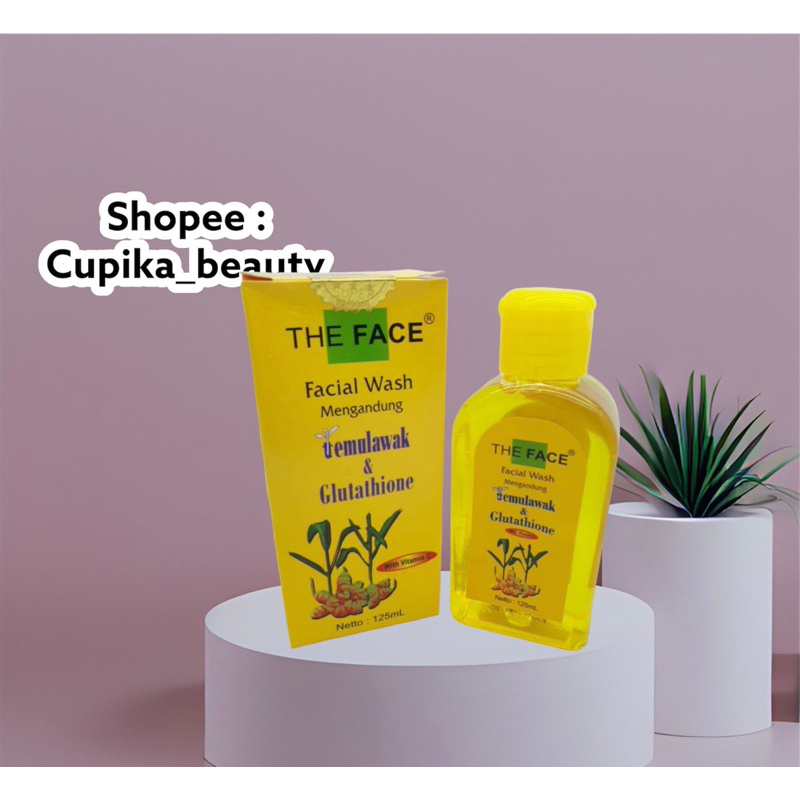 &lt; cp &gt; [ sabun cair ] the face temulawak facial wash sabun cair // the face facial wash sabun cair bpom