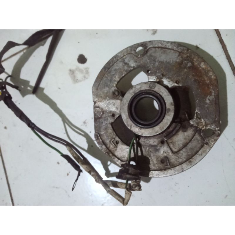 plat rumah dudukan pengapian sepul spul regurator comp cg110 cg 110 cg125 cg 125 ori copotan