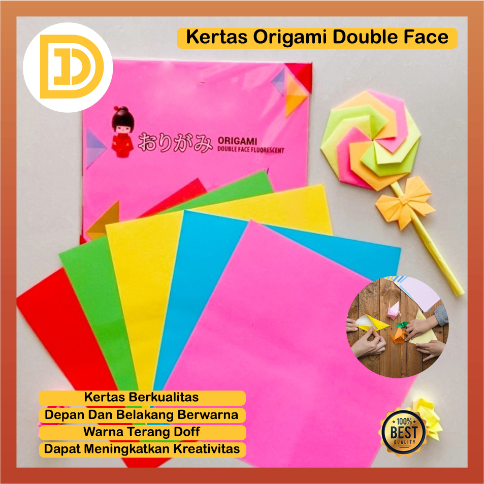 

Kertas Origami Lipat Double Face Warna Pastel Bolak Balik Kertas Seni Art Paper Murah Berkualitas