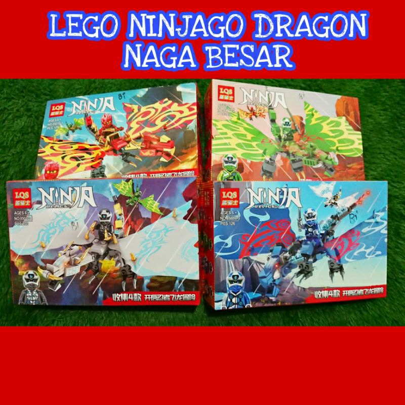 MAINAN ANAK BALOK BRICK ACTION FIGURE NINJAGO NAGA DRAGON BESAR/ MAINAN BRICKS SUSUN NINJAGO NAGA