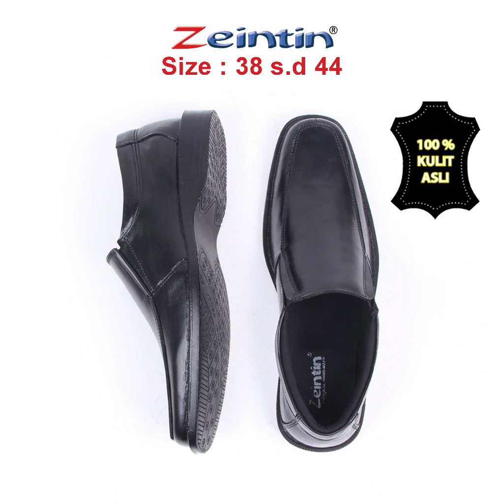 Zeintin - Sepatu Pantofel Pria Kulit Asli Sepatu Santai Slip On Sepatu Keja  Zeintin AJ