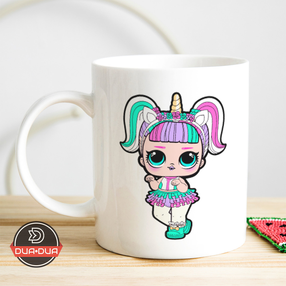 Mug gelas Lol surprise doll unicorn