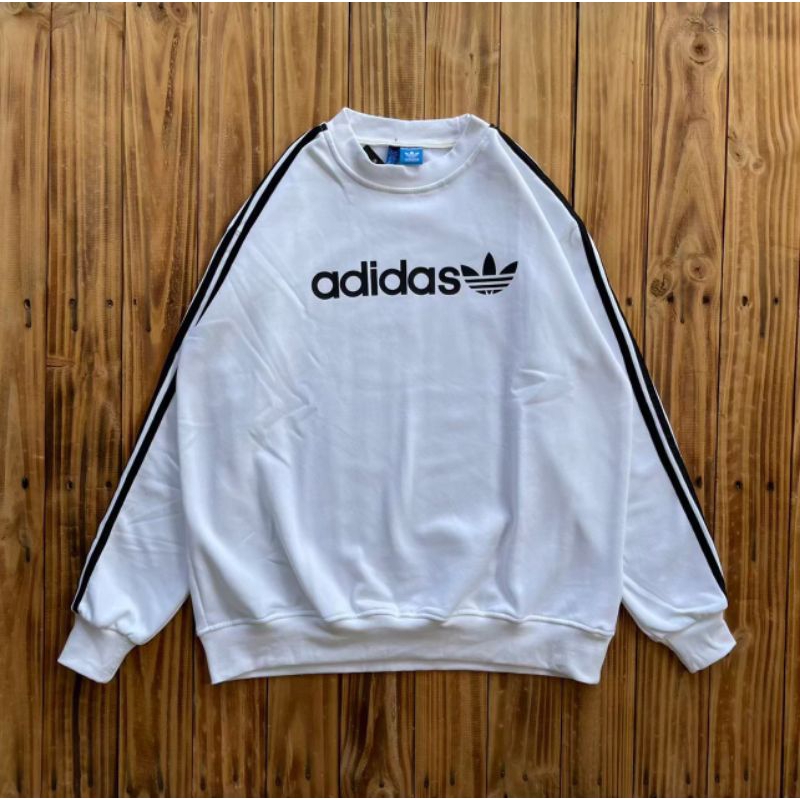 crewneck adidas linear putih