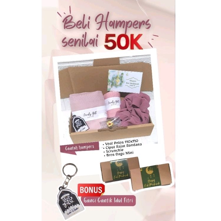 

Hampers Hijab / Kado Hijab / Ultah Wisuda dll