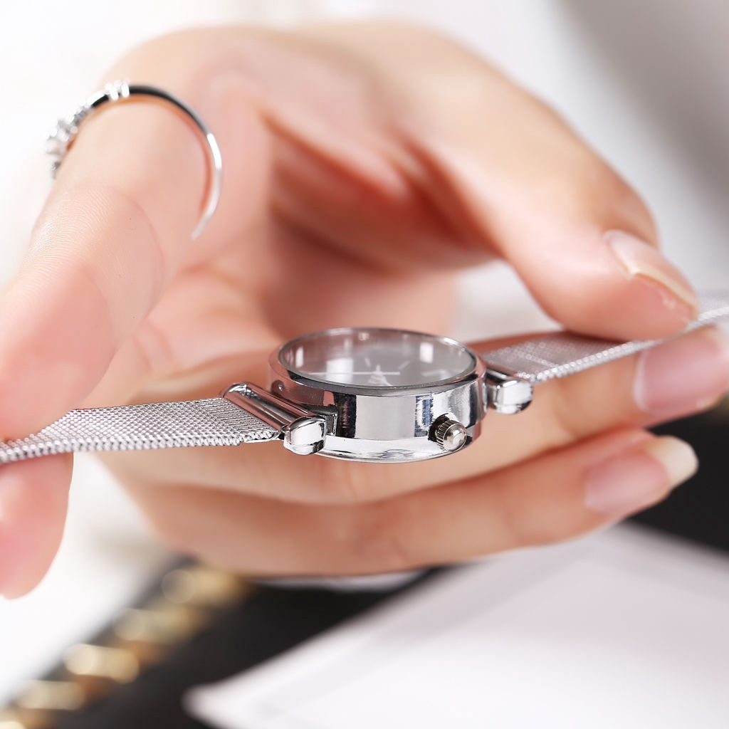 C ( C00014 ) JAM TANGAN MINI WANITA BAHAN STAINLESS STEEL KOREA