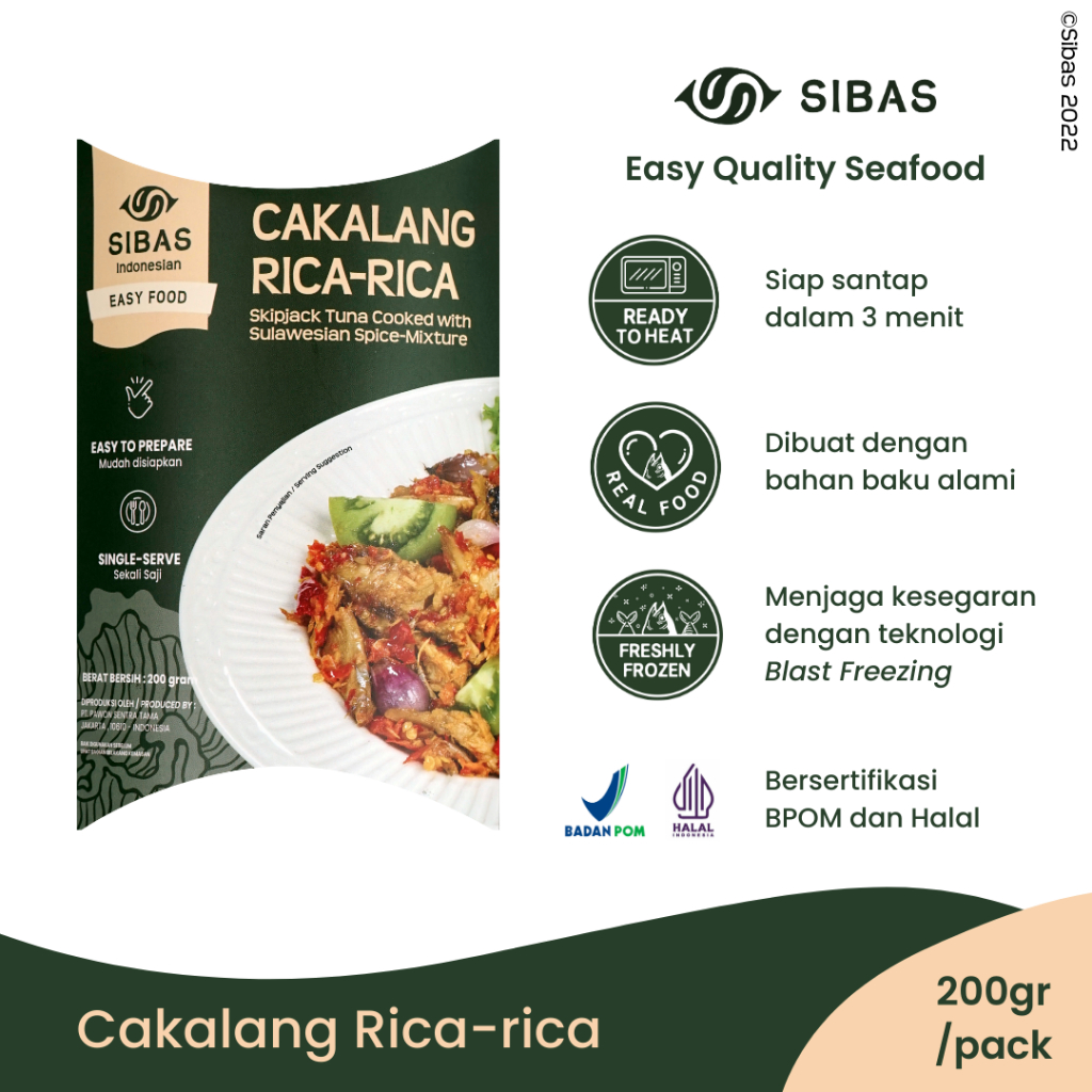 

Sibas RTH - Cakalang Rica-Rica Siap Saji / Ikan Cakalang Rica - Rica Ready To Heat / Indonesian Series