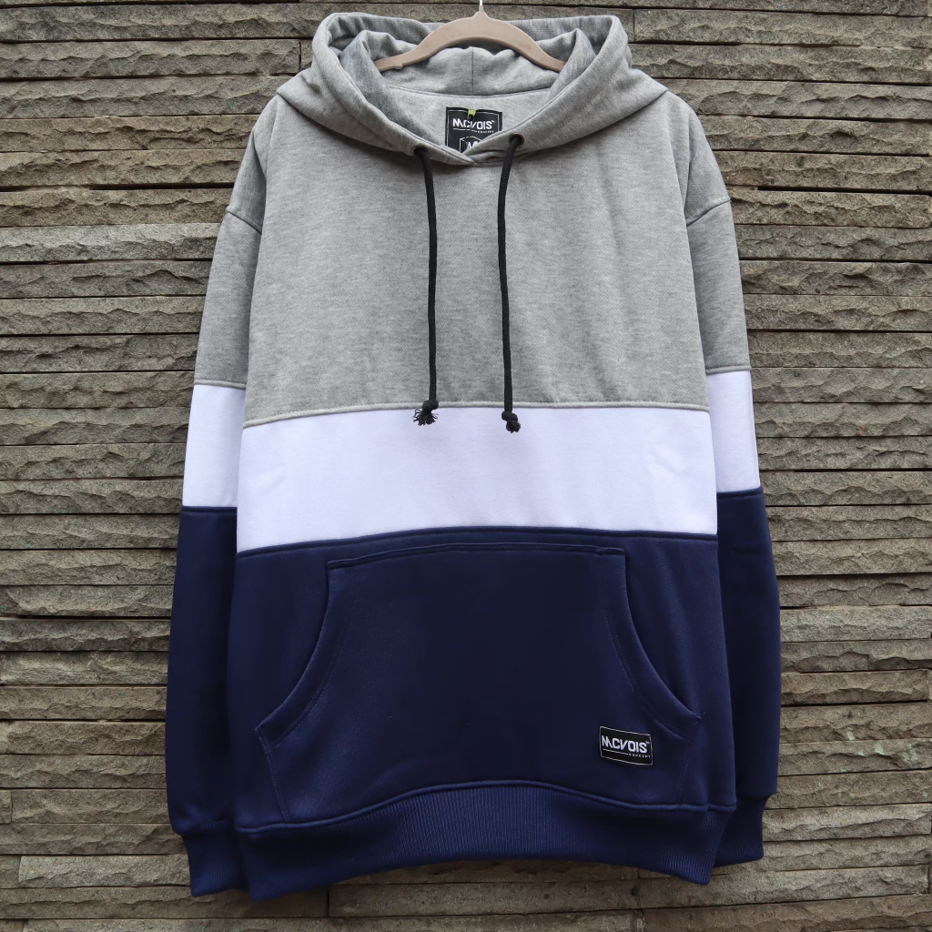 Sweater Hoodie Kombinasi 3D Pria Wanita Premium McVois