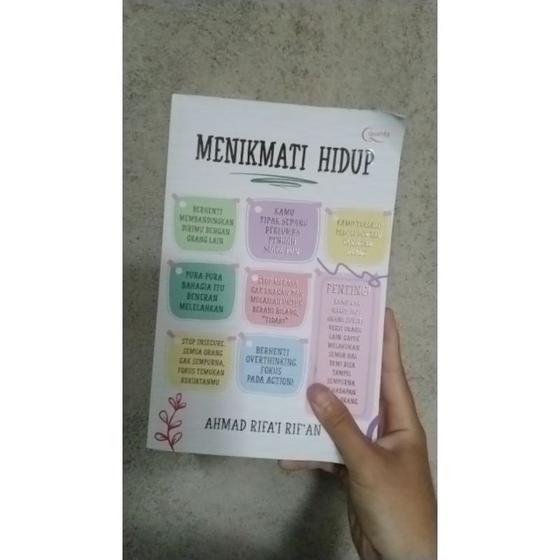 

Pre-loved Menikmati Hidup - Ahmad Rifa'i Rif'an