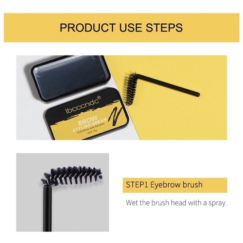 IBCCCNDC Brows Eyebrow Soap Makeup Brows Shaping Kit Lasting Eyebrow Setting Gel Waterproof Eyebrow Tint Pomade