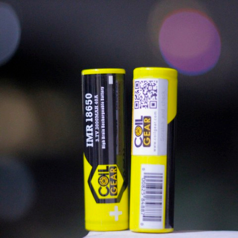 BATERAI COILGEAR 18650 KUNING 3000MAH 40A / BATRE 18650 COIL GEAR YELLOW