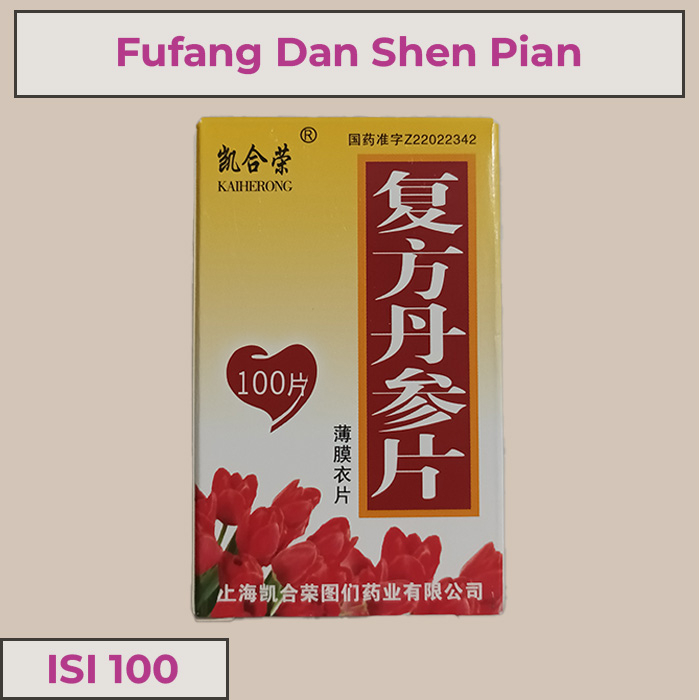 Obat Jantung Herbal Fufang Dan Shen Pian Original Isi 100