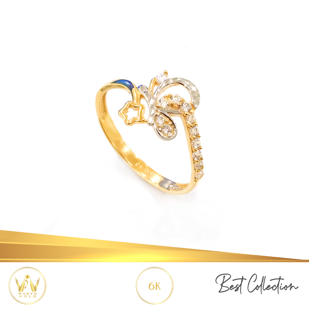 CINCIN EMAS MAS 6K PERHIASAN AKSESORIS WANITA EMAS WAHYU REDJO CC6AP16 11