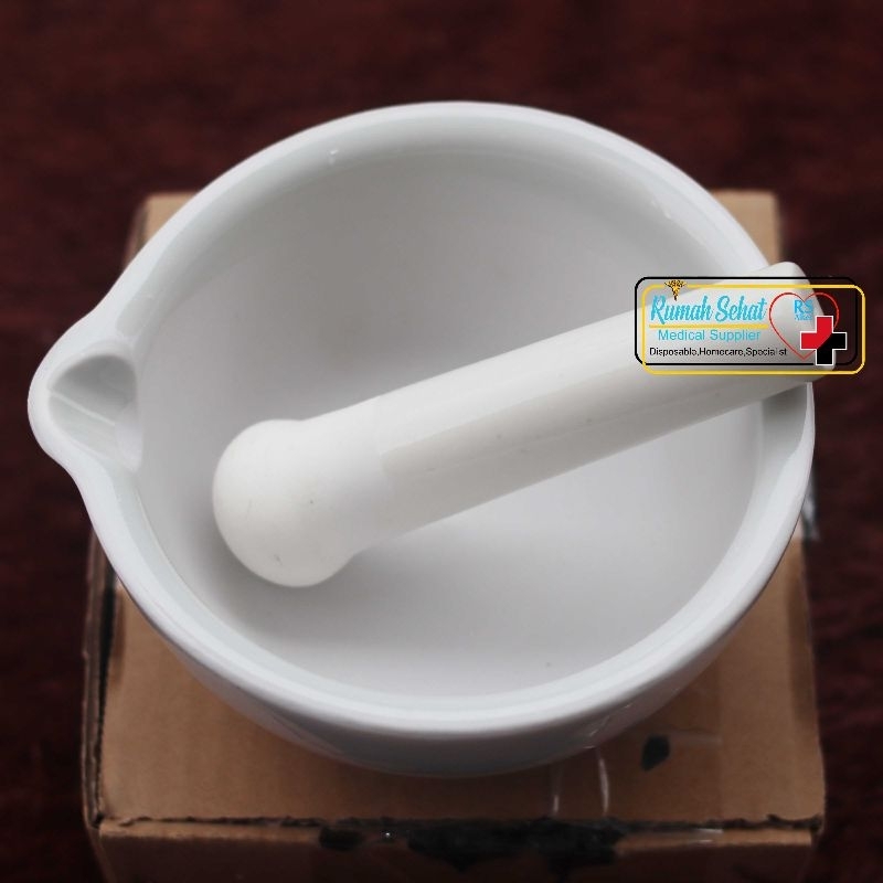 Lumpang Alu Mortar Stamper 13Cm Alat Penumbuk Resep Farmasi