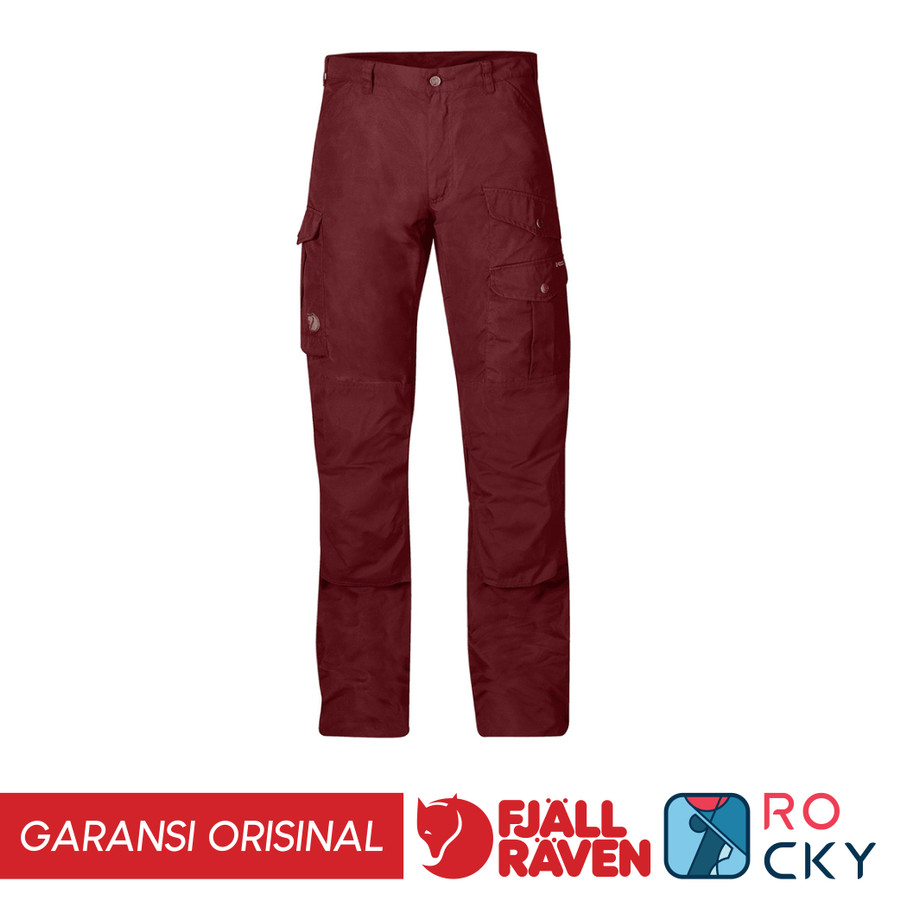 Celana Panjang Fjallraven Barents Pro Trousers Color Red Oak