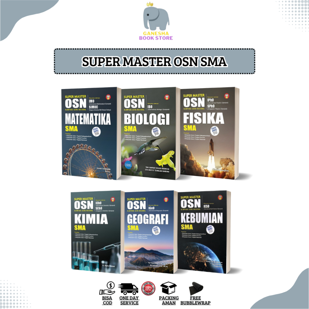 Super Master OSN : Matematika Biologi Kimia Geografi - Yrama Widya