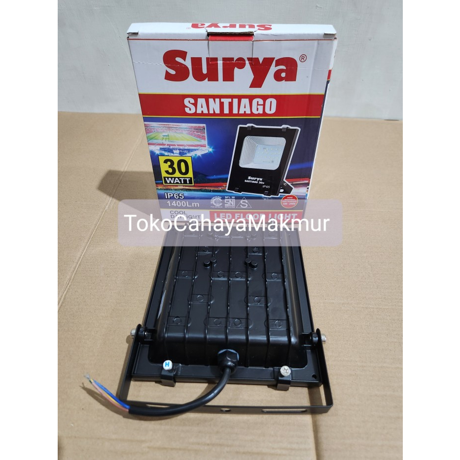 Lampu Sorot/Lampu Led Santiago 30w 30watt Surya Santiago Flood Light